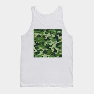 GREEN MILITARY CAMOUFLAGE DESIGN Tank Top